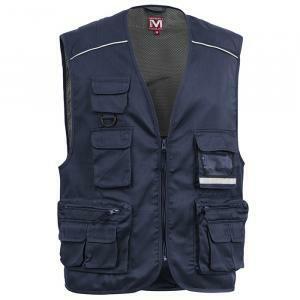 Gilet da lavoro socim power con portabadge blu navy