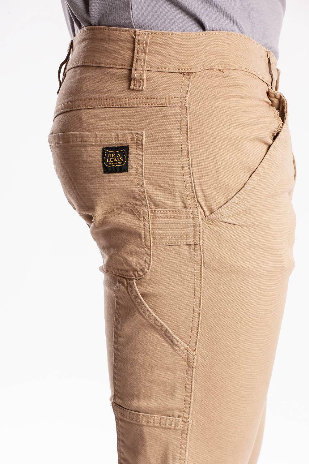 rica lewis pantalone da lavoro rica lewis carpenter beige