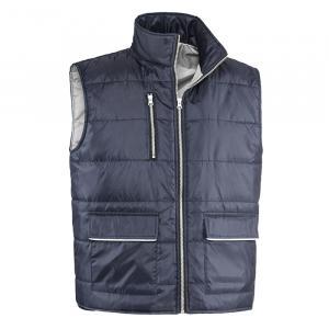 Gilet con tasconi  dubai. blu navy/grigio