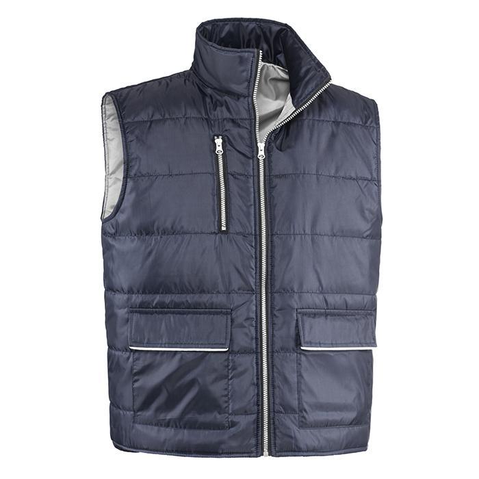 sottozero gilet con tasconi sottozero dubai. blu navy/grigio - foto 1