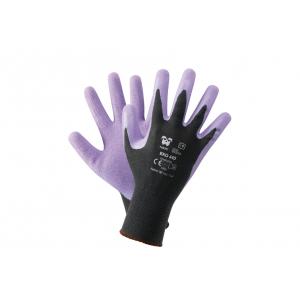 Guanto a filo continuo  eko 410 nylon lattice viola