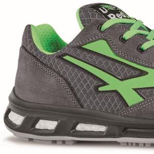 Scarpa antinfortunistica u power point bassa grigio verde