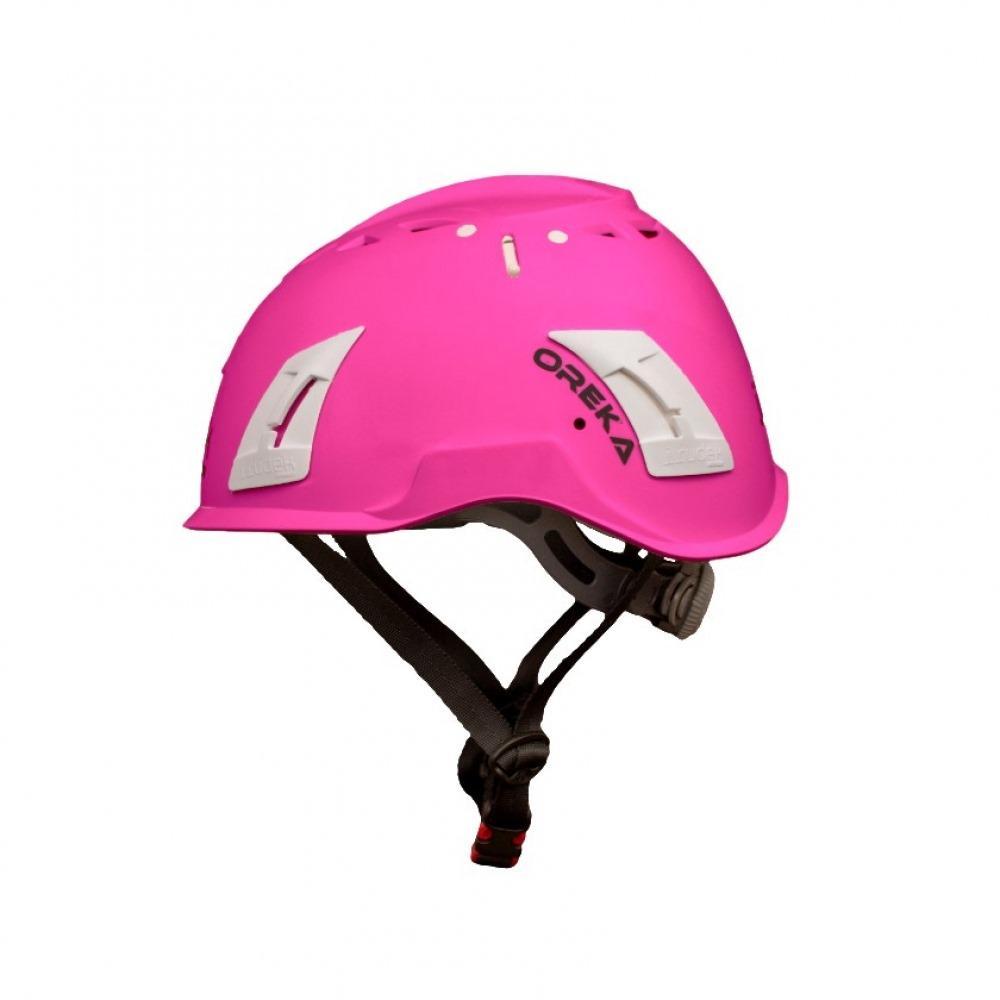 Casco IruDek Oreca, casco di protezione professionale leggero e sicuro, con sistema di ventilazione e regolazioni per un comfort ottimale durante il lavoro in ambienti industriali.