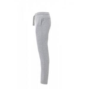 Pantalone felpato  jogging grigio melange