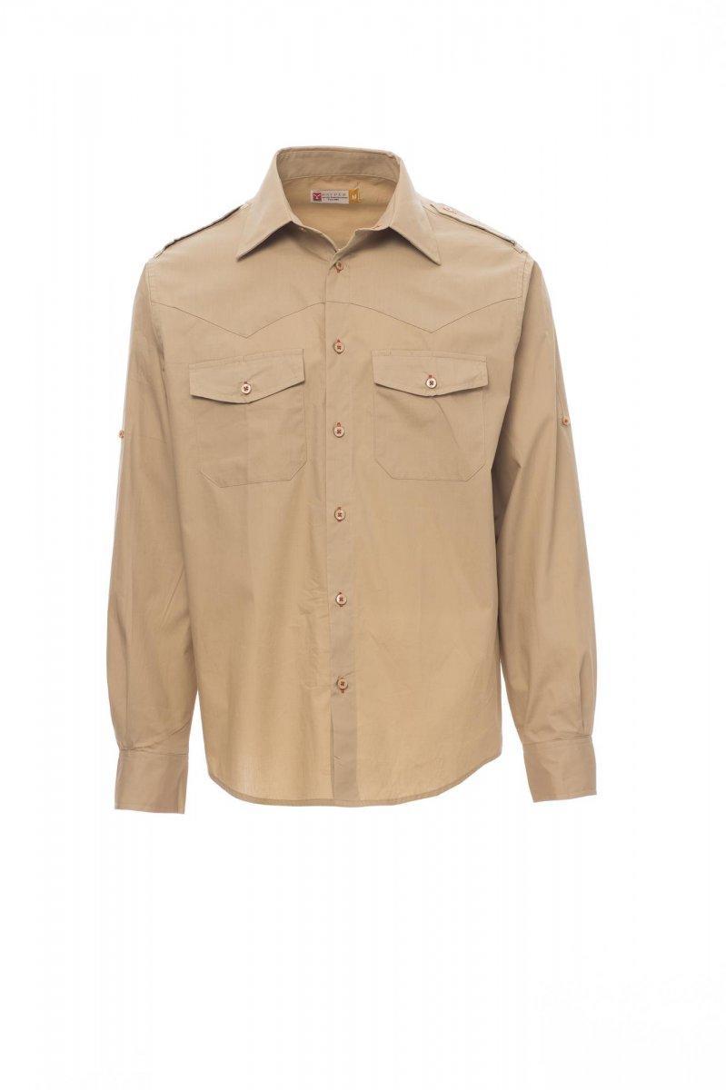 Camicia da lavoro Payper Trophy Beige, elegante e resistente, ideale per ambienti professionali e casual.