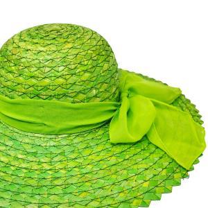 Cappello di paglia formentera lady. verde mela