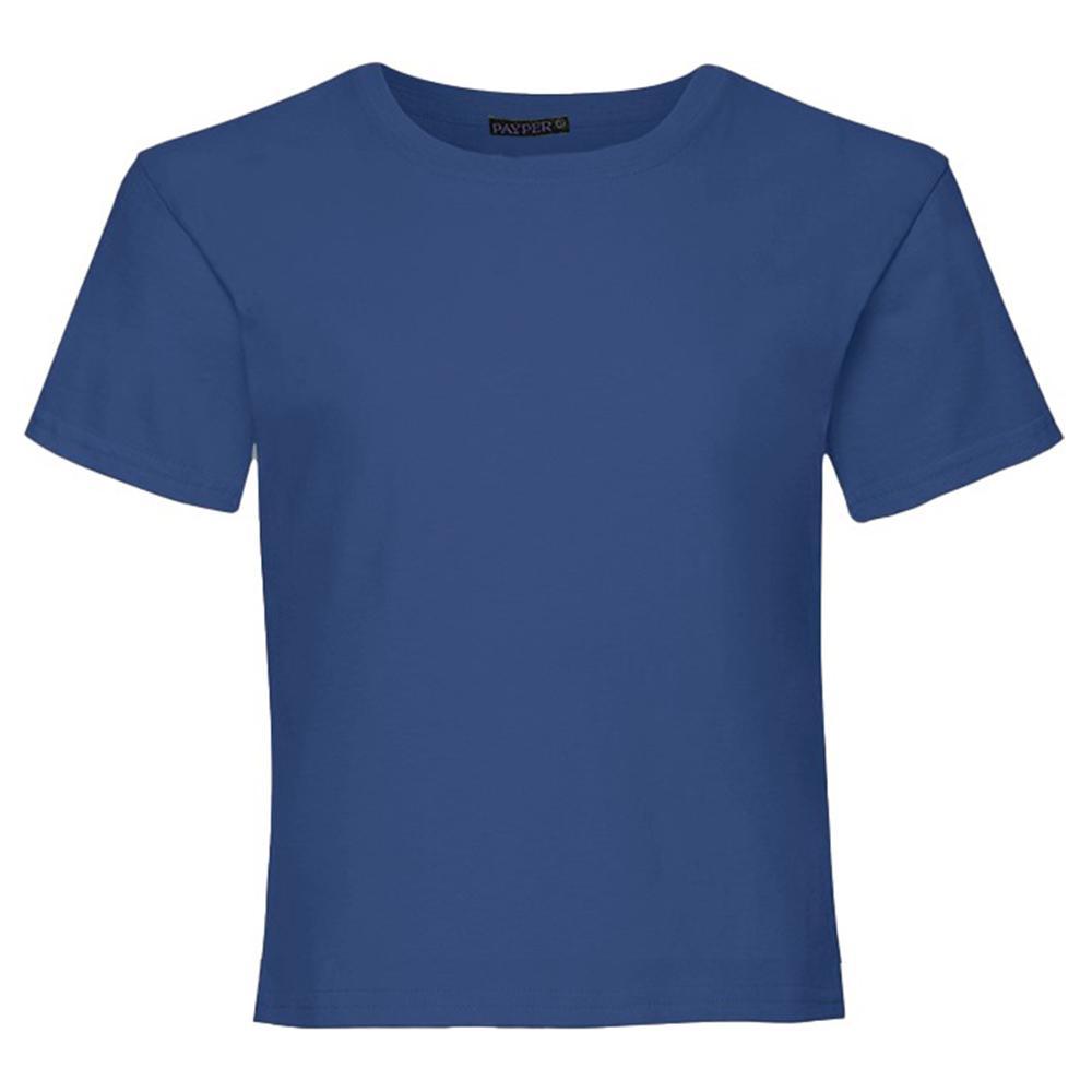 T-shirt Riva Safe Kids 100% cotone blu navy, indossata da un bambino che gioca all'aperto, evidenziando la praticitu00e0 e il comfort del capo.