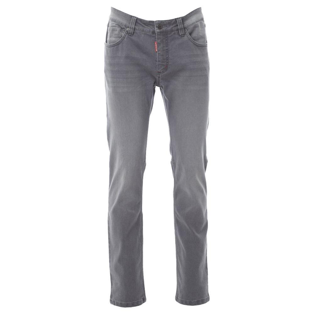 Jeans Payper San Francisco Denim Stretch Grey Grigio - Jeans uomo da lavoro con taglio a cinque tasche, porta metro, trattamento stone wash e cuciture a contrasto.