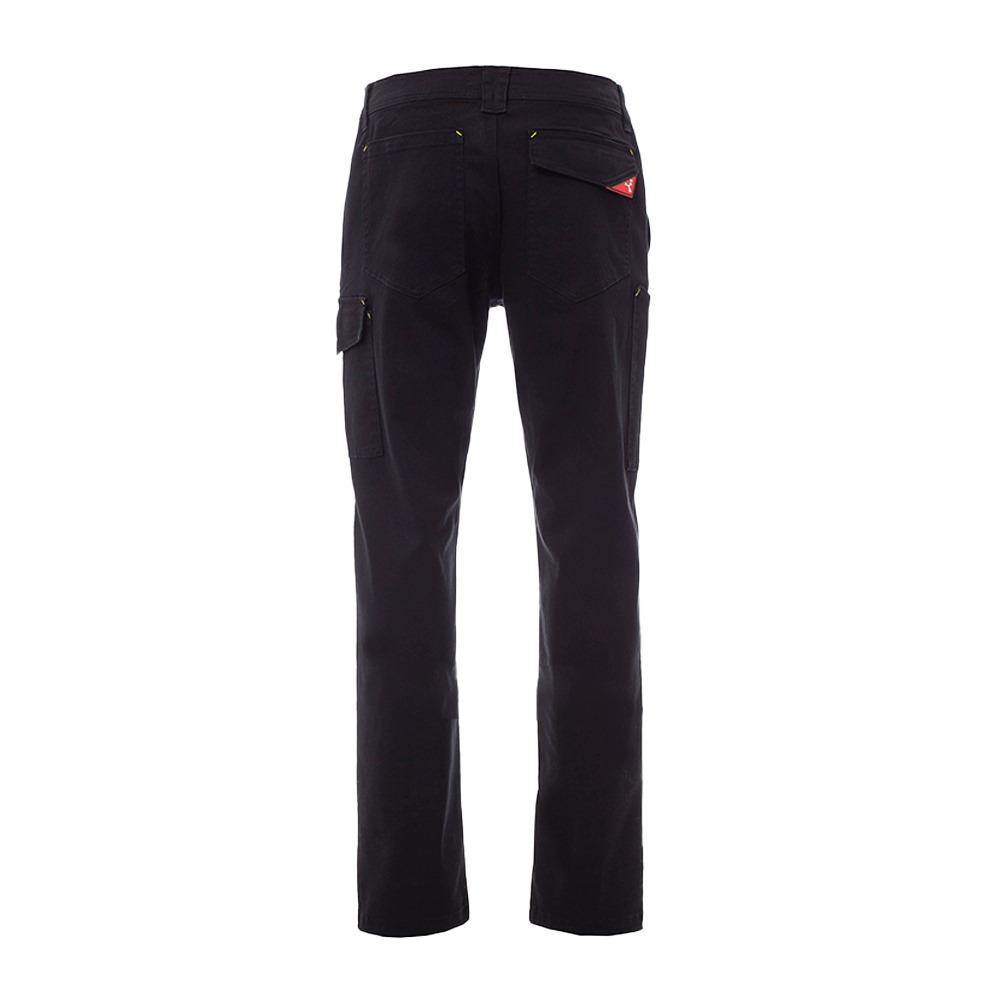 Pantalone Payper Power Stretch nero - Vista posteriore: pantalone rinforzato con tasche strategicamente posizionate per praticitu00e0, ideale per lavori impegnativi e attivitu00e0 in ambienti di lavoro dinamici.