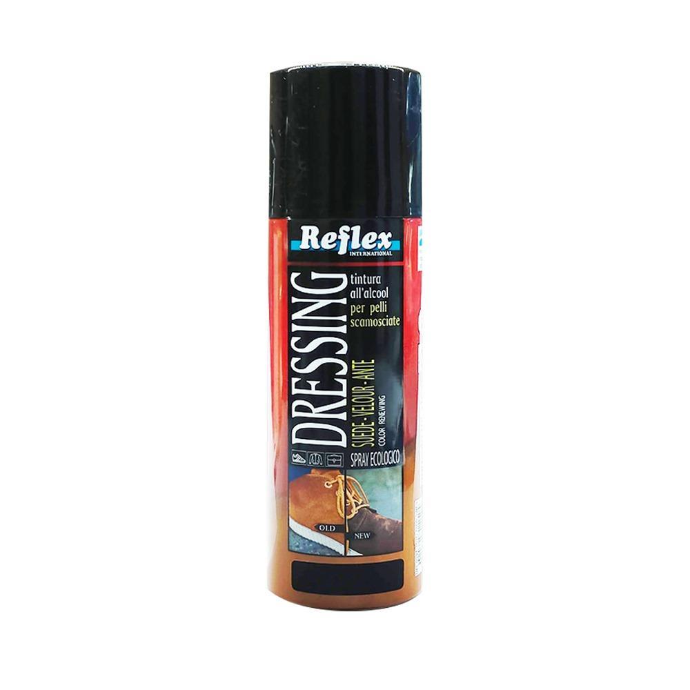 Immagine del Dressing Spray Reflex Marrone 200 ml, spray per la cura delle calzature in pelle marrone, che nutre, lucida e protegge le scarpe in pelle con un risultato rapido e duraturo.